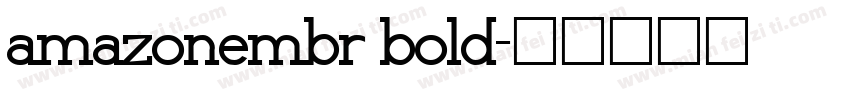 amazonembr bold字体转换
